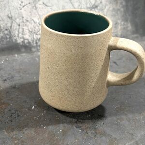 World Market sand textured mug